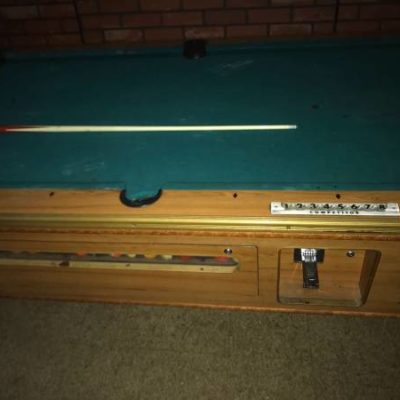 Pool Table Coin-Operated Bar Size