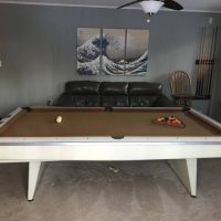 1963 Original Brunswick Pool Table Mid Modern With Return