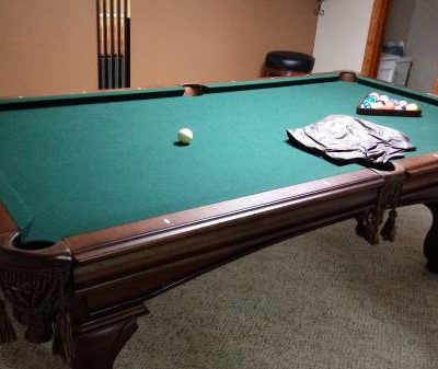 Solid Hardwood Pool Table
